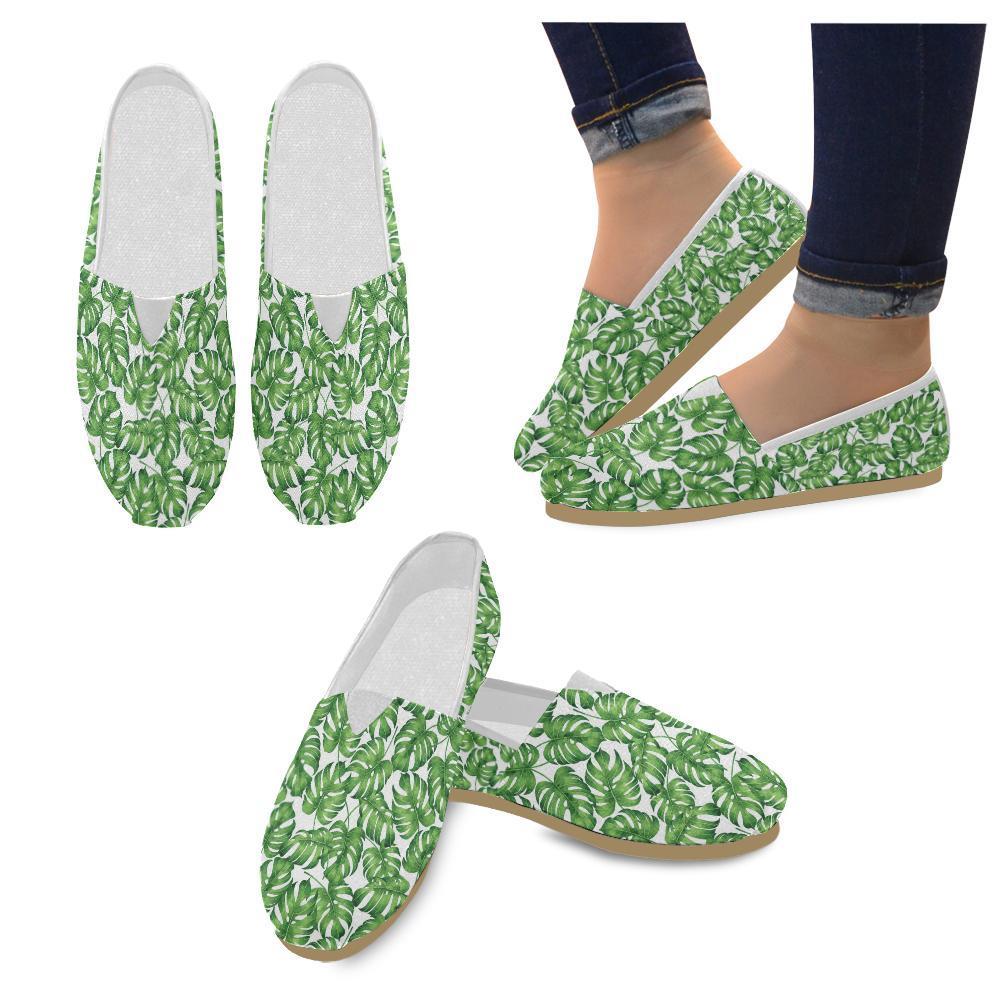 Palm Leaves Pattern Print Design PL08 Women Casual Shoes-JorJune.com