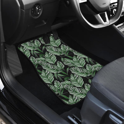 Palm Leaves Pattern Print Design PL09 Car Floor Mats-JORJUNE.COM