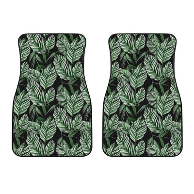 Palm Leaves Pattern Print Design PL09 Car Floor Mats-JORJUNE.COM