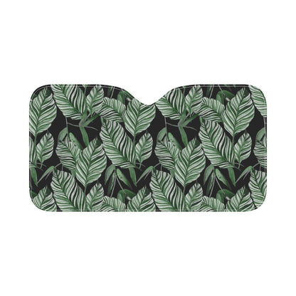 Palm Leaves Pattern Print Design PL09 Car Sun Shade-JorJune