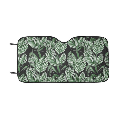 Palm Leaves Pattern Print Design PL09 Car Sun Shade-JorJune