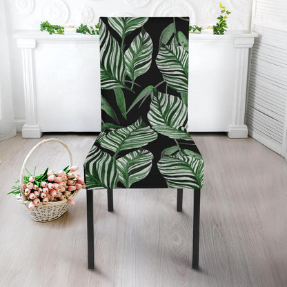 Palm Leaves Pattern Print Design PL09 Dining Chair Slipcover-JORJUNE.COM
