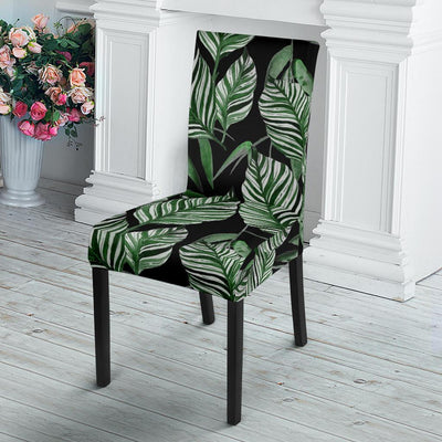 Palm Leaves Pattern Print Design PL09 Dining Chair Slipcover-JORJUNE.COM