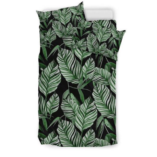 Palm Leaves Pattern Print Design PL09 Duvet Cover Bedding Set-JORJUNE.COM