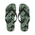 Palm Leaves Pattern Print Design PL09 Flip Flops-JorJune