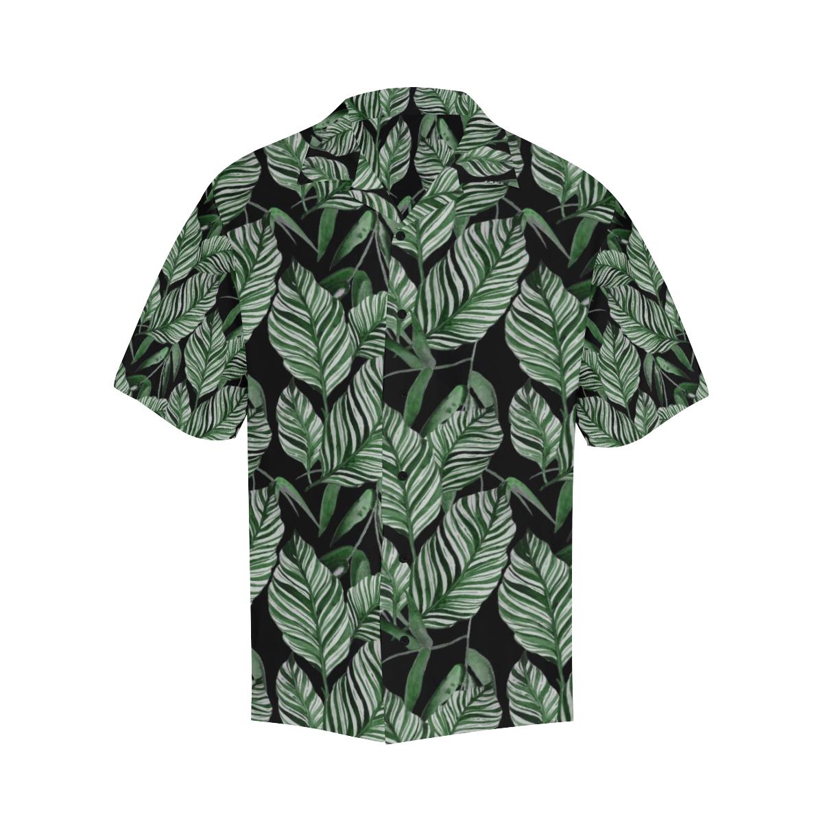 Palm Leaves Pattern Print Design PL09 Men Hawaiian Shirt-JorJune