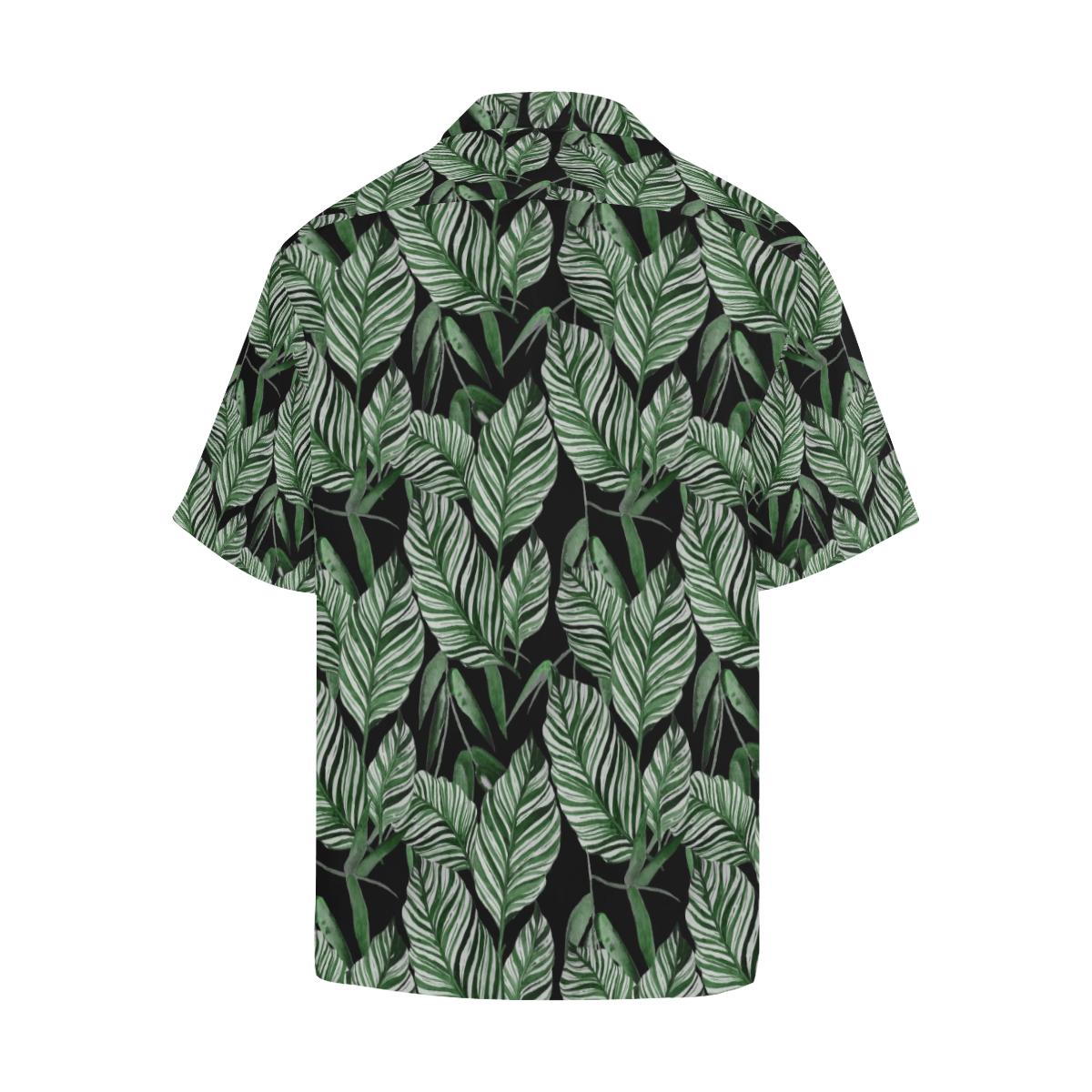 Palm Leaves Pattern Print Design PL09 Men Hawaiian Shirt-JorJune