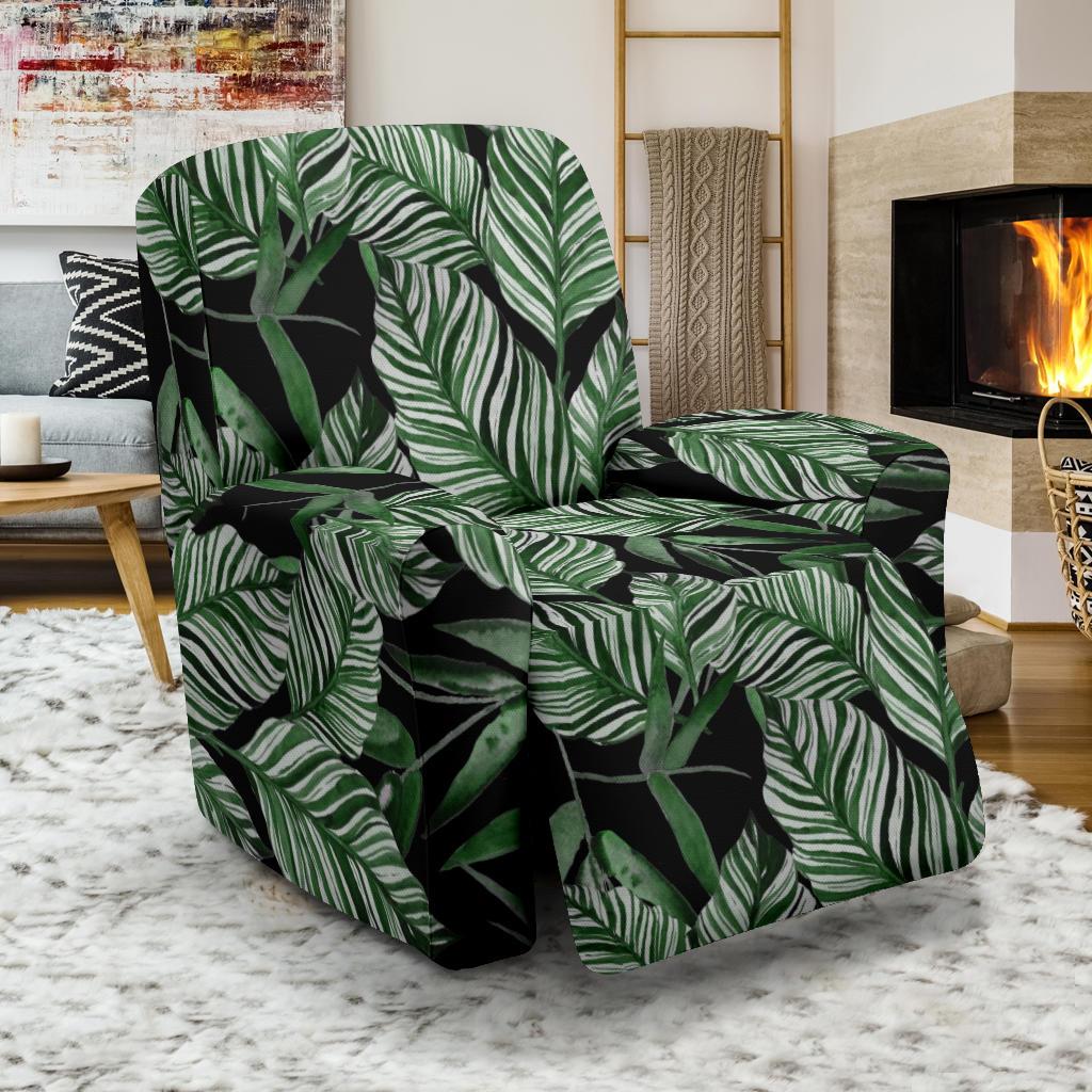 Palm Leaves Pattern Print Design PL09 Recliner Slipcover-JORJUNE.COM