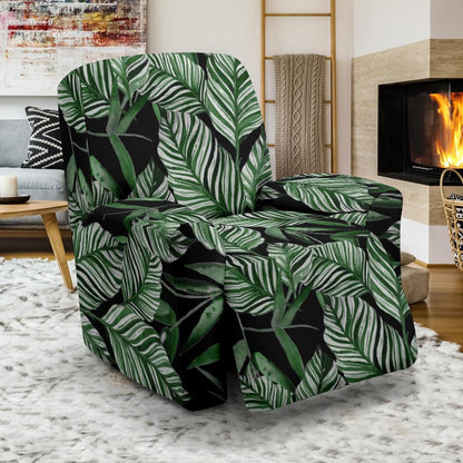 Palm Leaves Pattern Print Design PL09 Recliner Slipcover-JORJUNE.COM