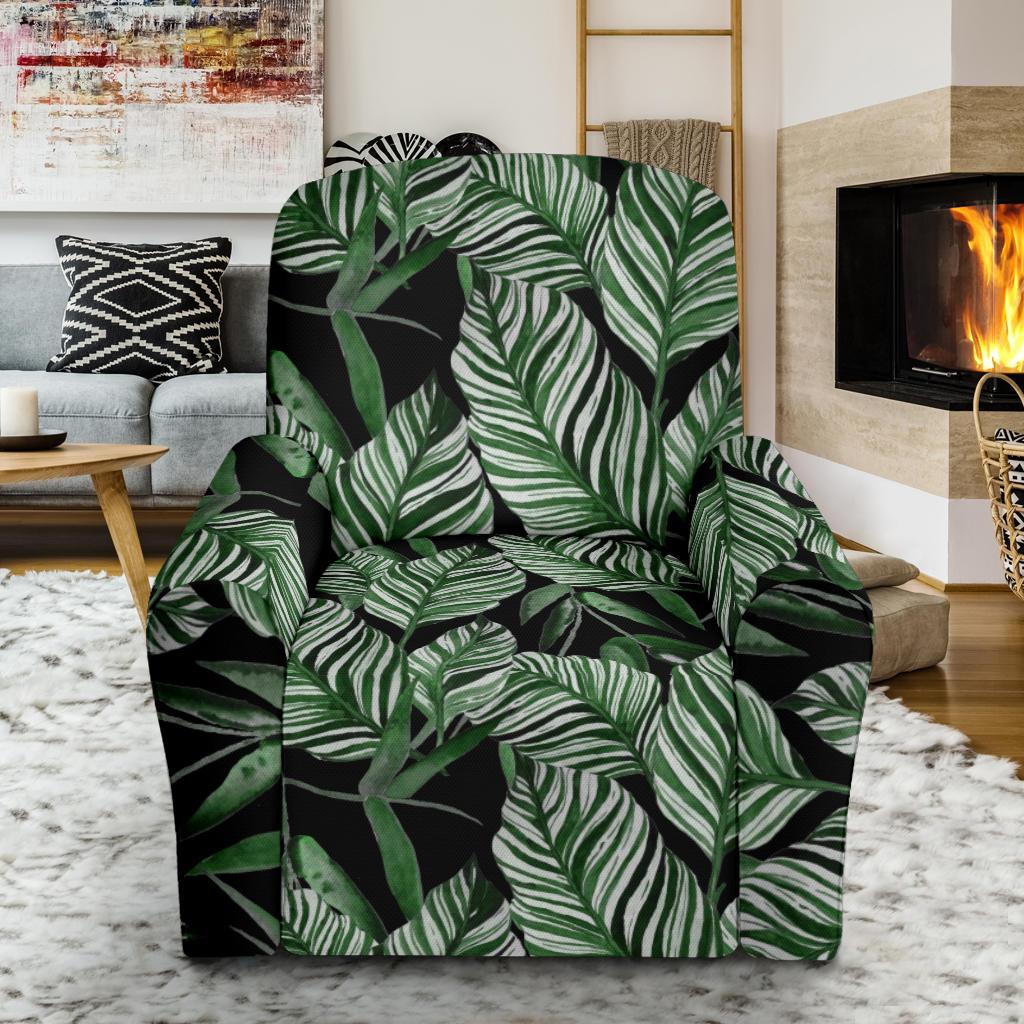 Palm Leaves Pattern Print Design PL09 Recliner Slipcover-JORJUNE.COM