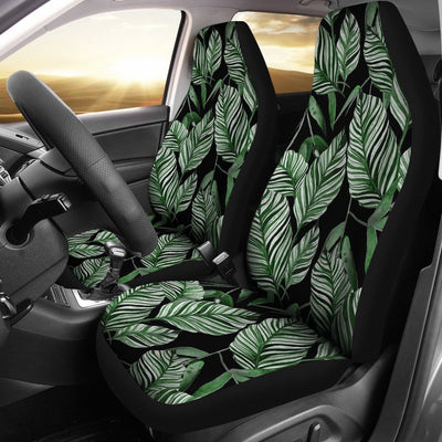 Palm Leaves Pattern Print Design PL09 Universal Fit Car Seat Covers-JorJune