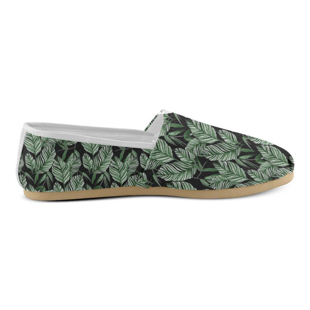 Palm Leaves Pattern Print Design PL09 Women Casual Shoes-JorJune.com