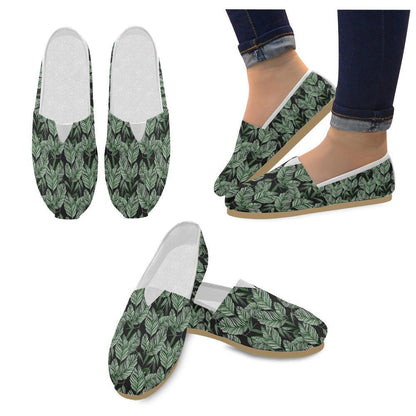 Palm Leaves Pattern Print Design PL09 Women Casual Shoes-JorJune.com