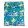 Palm Tree Beach Duvet Cover Bedding Set