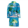 Palm Tree Beach Men Bath Robe