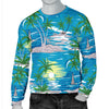 Palm Tree Beach Men Crewneck Sweatshirt