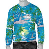 Palm Tree Beach Men Crewneck Sweatshirt