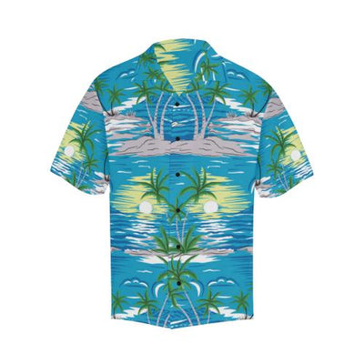 Palm Tree Beach Men Hawaiian Shirt