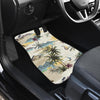 Palm Tree Beach Print Front and Back Car Floor Mats