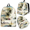 Palm Tree Beach Print Premium Backpack