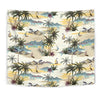 Palm Tree Beach Print Tapestry