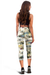 Palm Tree Beach Print Women Capris