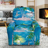 Palm Tree Beach Recliner Slipcover-JORJUNE.COM