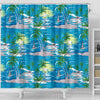 Palm Tree Beach Shower Curtain