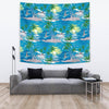 Palm Tree Beach Tapestry