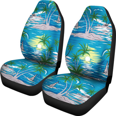Palm Tree Beach Universal Fit Car Seat Covers