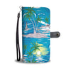 Palm Tree Beach Wallet Phone Case