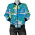 Palm Tree Beach Women Casual Bomber Jacket