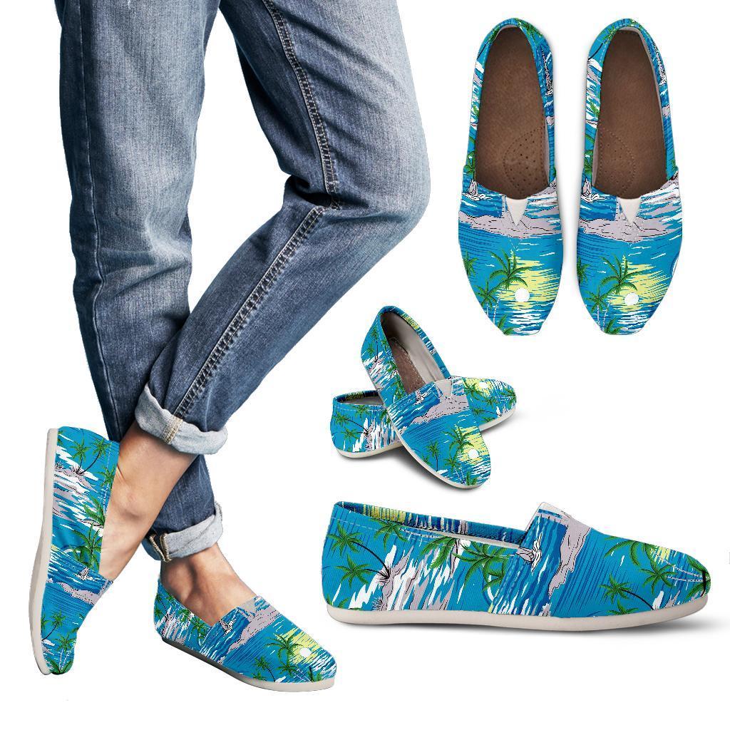 Palm Tree Beach Women Casual Shoes-JorJune.com