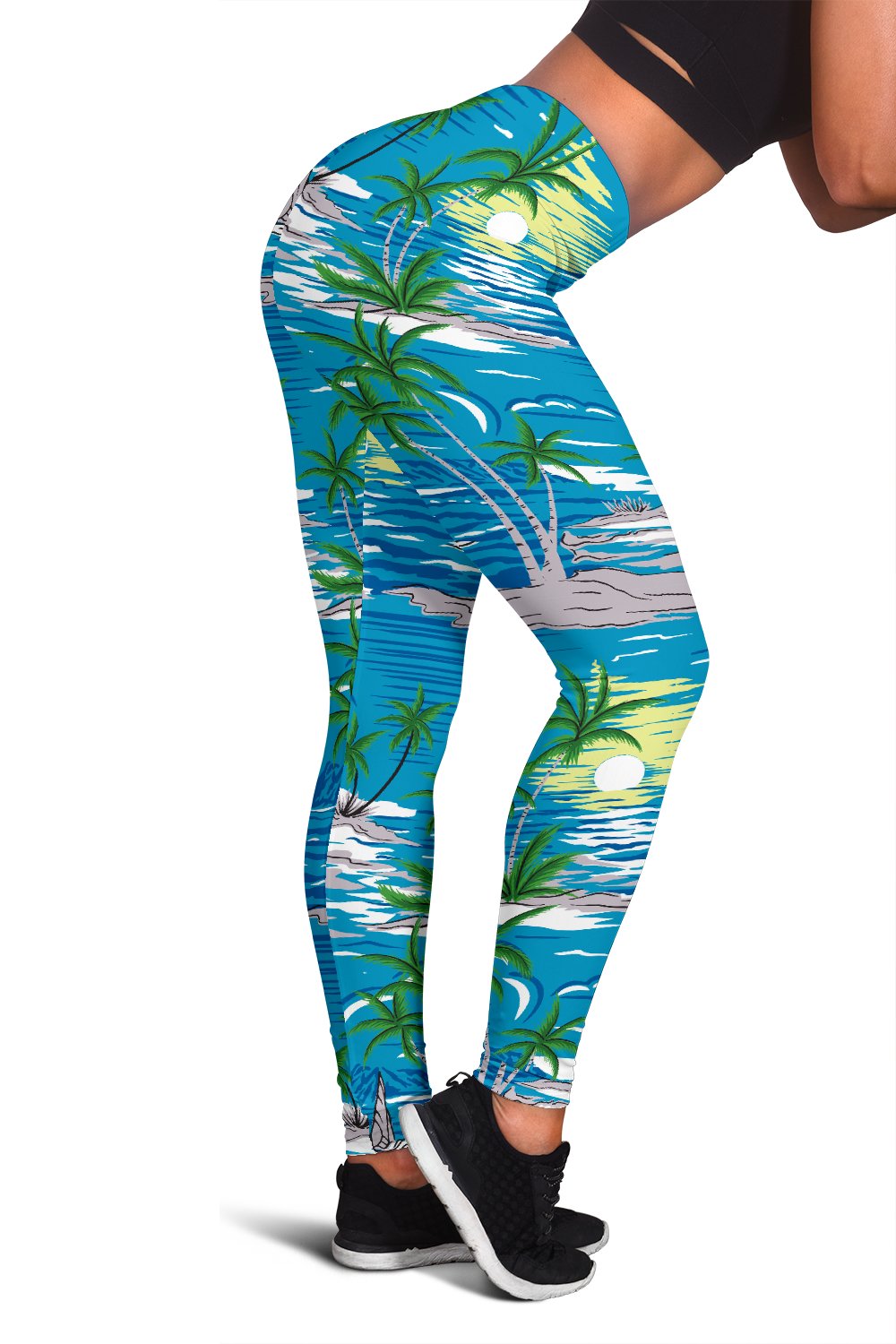 Palm Tree Beach Women Leggings