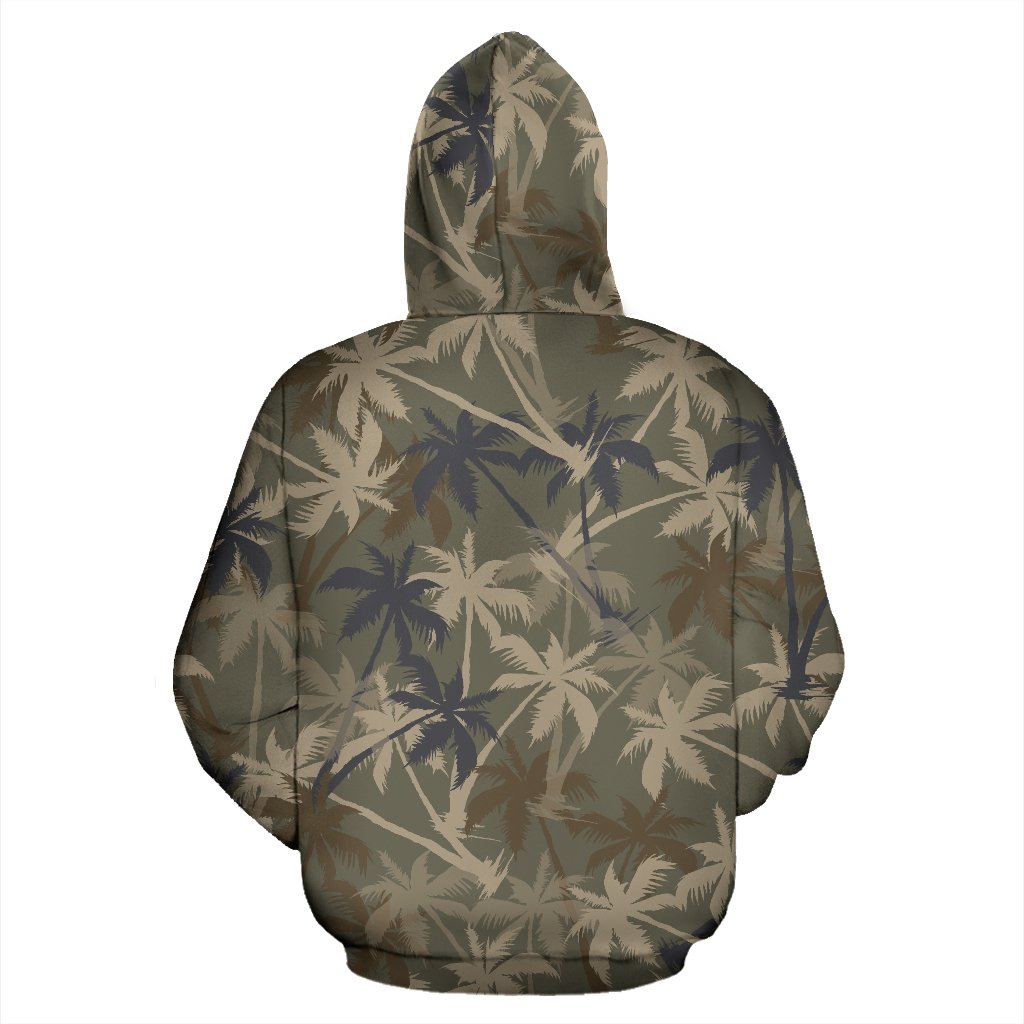 Palm Tree camouflage All Over Zip Up Hoodie