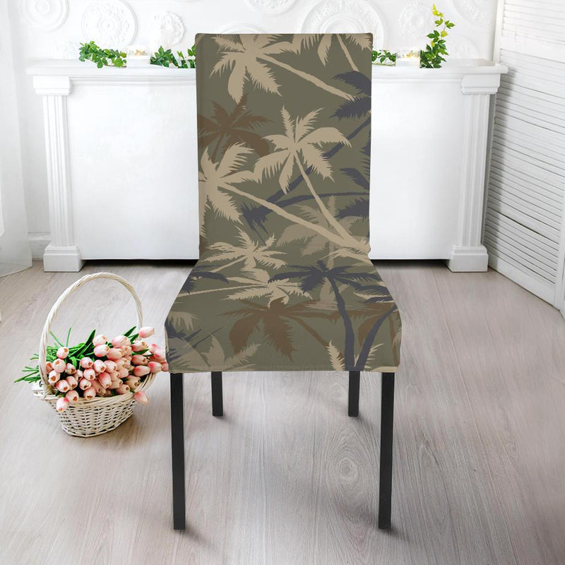 Palm Tree camouflage Dining Chair Slipcover-JORJUNE.COM