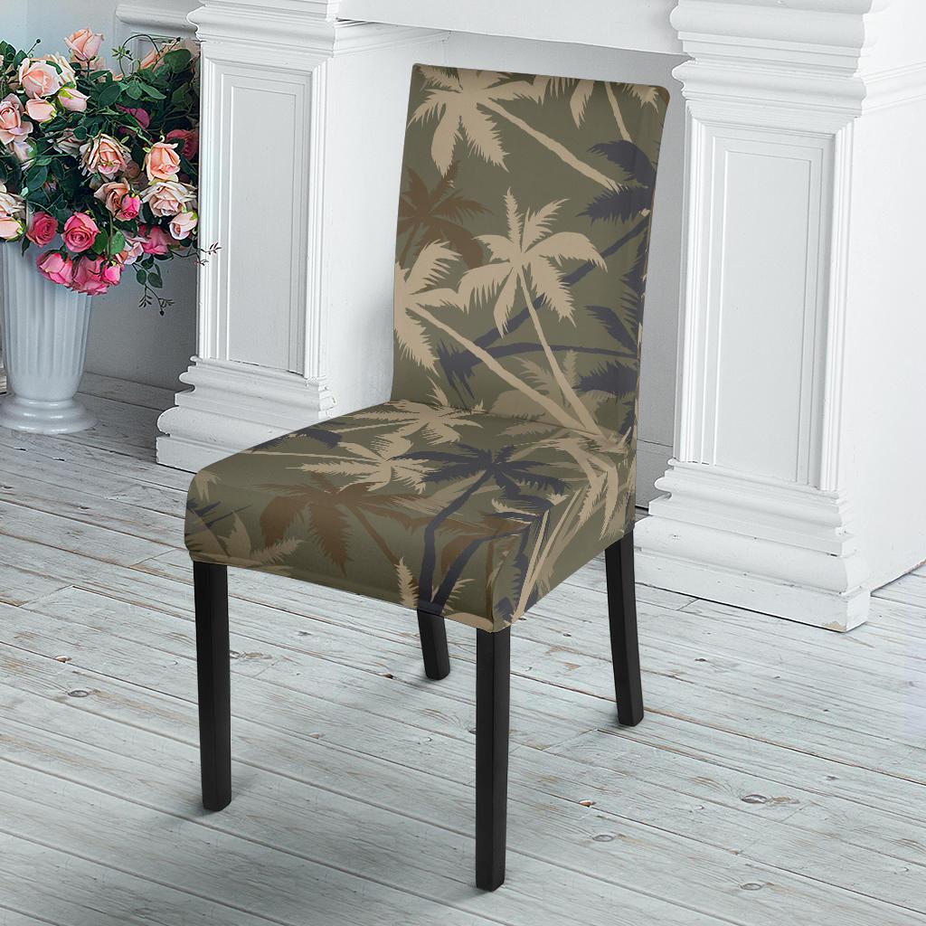 Palm Tree camouflage Dining Chair Slipcover-JORJUNE.COM