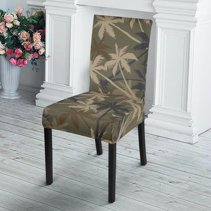 Palm Tree camouflage Dining Chair Slipcover-JORJUNE.COM