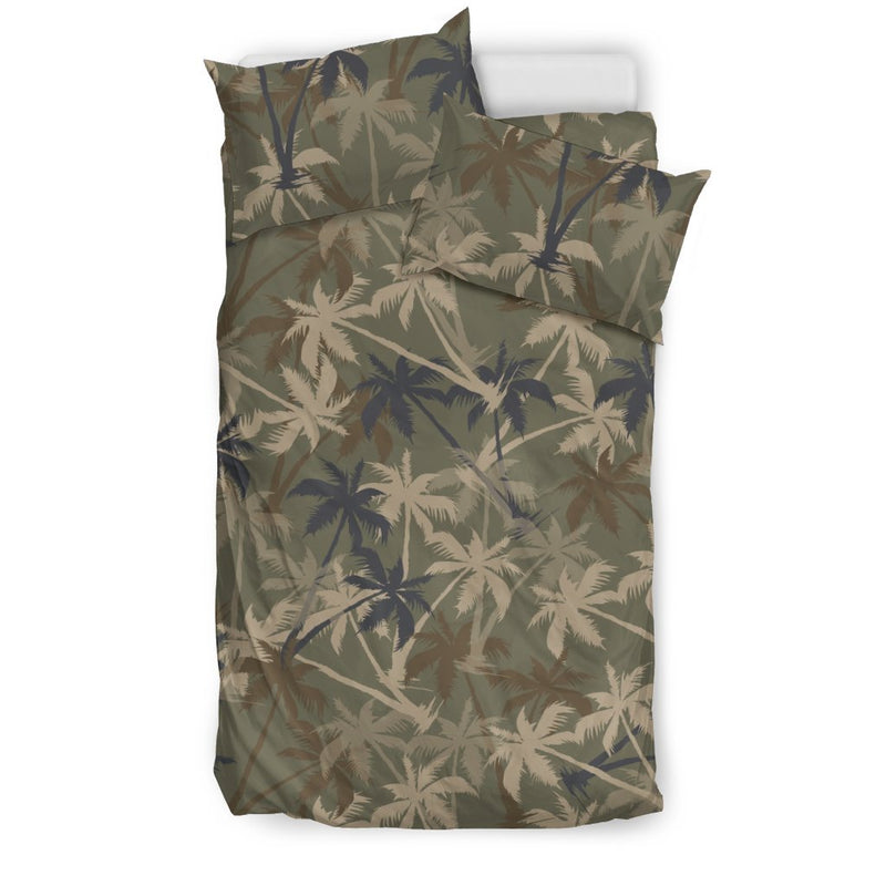 Palm Tree camouflage Duvet Cover Bedding Set