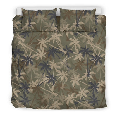 Palm Tree camouflage Duvet Cover Bedding Set