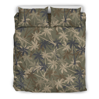 Palm Tree camouflage Duvet Cover Bedding Set