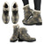 Palm Tree camouflage Faux Fur Leather Boots