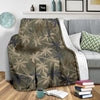 Palm Tree camouflage Fleece Blanket