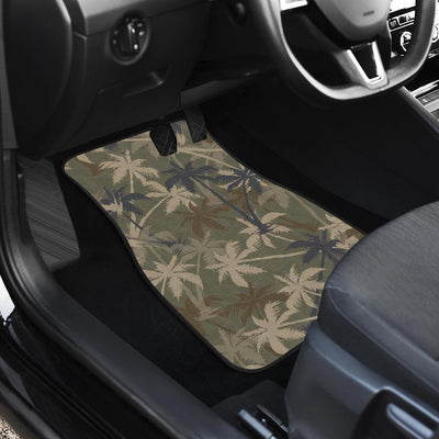 Palm Tree camouflage Front and Back Car Floor Mats