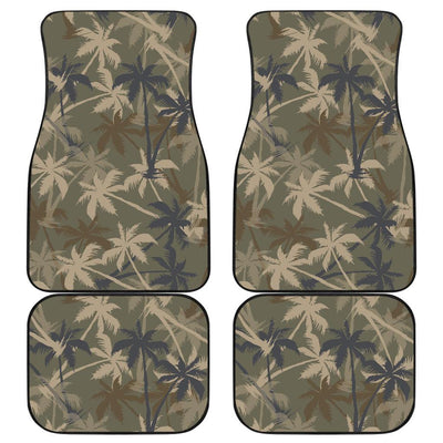 Palm Tree camouflage Front and Back Car Floor Mats