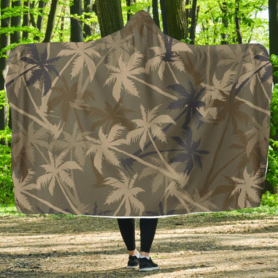 Palm Tree camouflage Hooded Blanket-JORJUNE.COM