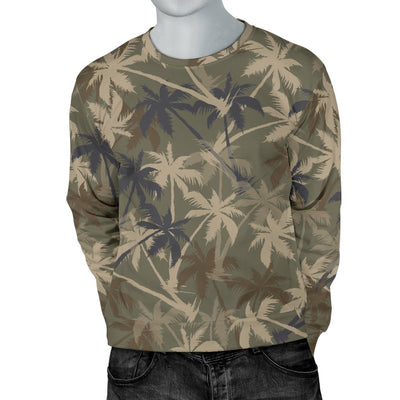 Palm Tree Camouflage Men Crewneck Sweatshirt