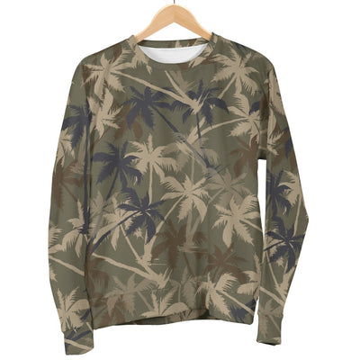 Palm Tree Camouflage Men Crewneck Sweatshirt