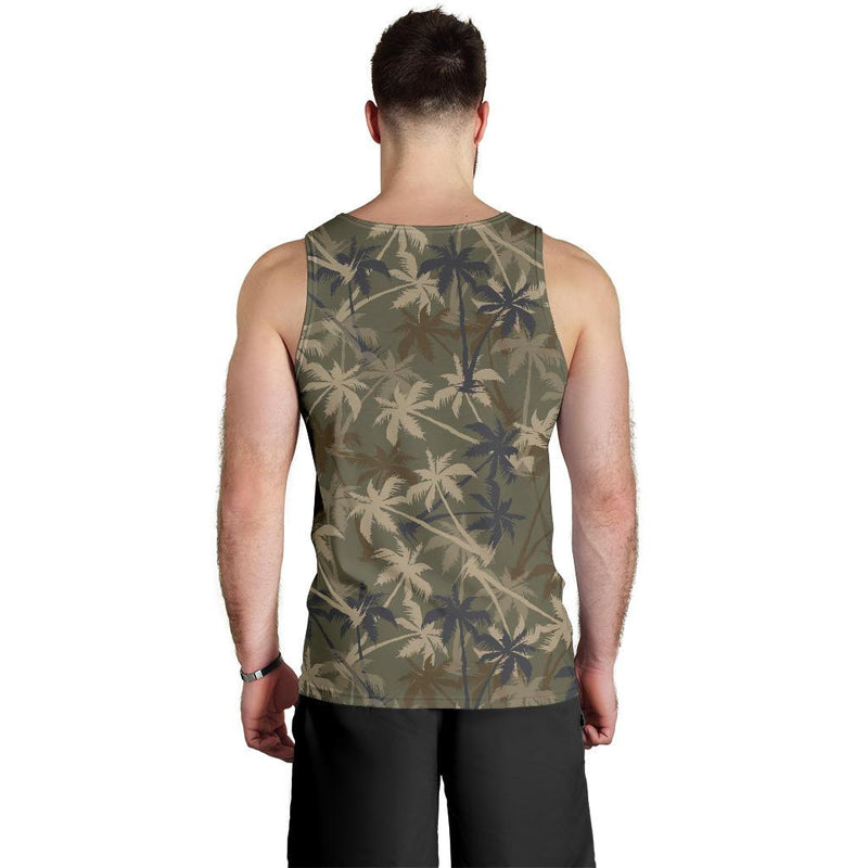 Palm Tree camouflage Men Tank Top