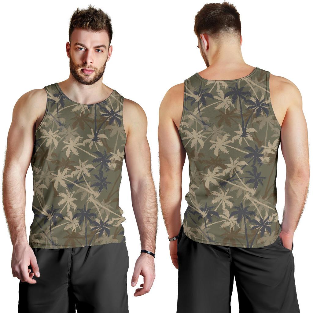 Palm Tree camouflage Men Tank Top